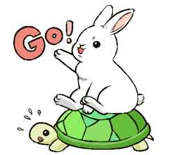 Rabbit with Mask sticker #4937093