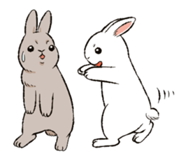 Rabbit with Mask sticker #4937100