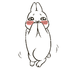 Rabbit with Mask sticker #4937106