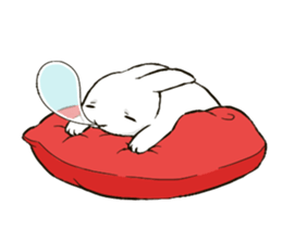 Rabbit with Mask sticker #4937111