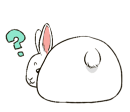 Rabbit with Mask sticker #4937112