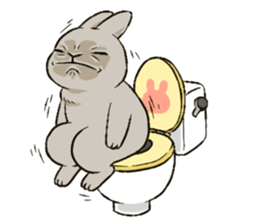 Rabbit with Mask sticker #4937115