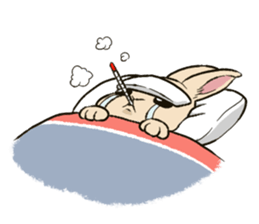 Rabbit with Mask sticker #4937117