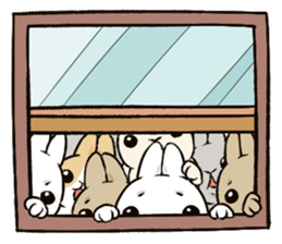 Rabbit with Mask sticker #4937118