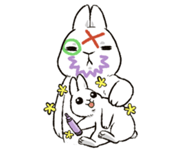 Rabbit with Mask sticker #4937120