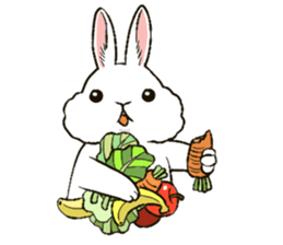 Rabbit with Mask sticker #4937121