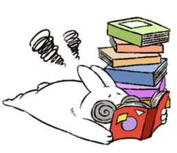 Rabbit with Mask sticker #4937123