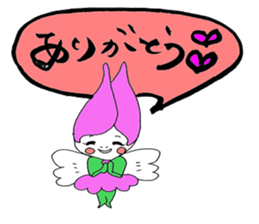 Warm writing brush letter heaven words. sticker #4938283