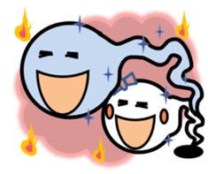 Pretty ghosts HARU and NATTYAN. sticker #4938446