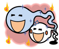 Pretty ghosts HARU and NATTYAN. sticker #4938446