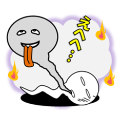 Pretty ghosts HARU and NATTYAN. sticker #4938457