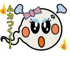 Pretty ghosts HARU and NATTYAN. sticker #4938465