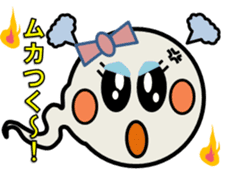 Pretty ghosts HARU and NATTYAN. sticker #4938465