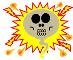 Pretty ghosts HARU and NATTYAN. sticker #4938469