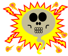 Pretty ghosts HARU and NATTYAN. sticker #4938469