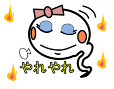 Pretty ghosts HARU and NATTYAN. sticker #4938472