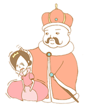 Frog king sticker #4938709