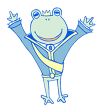 Frog king sticker #4938720
