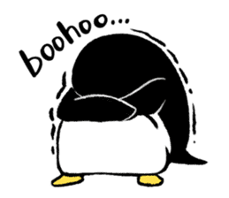 The bossy penguin in the South Pole! sticker #4939023