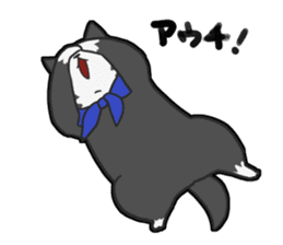 Shiba Inu KUROMAME. sticker #4939262