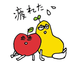 apple-shaped_pear-shaped sticker #4939697