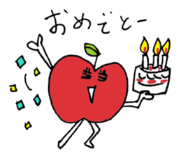 apple-shaped_pear-shaped sticker #4939702