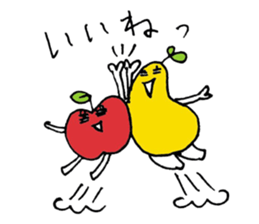 apple-shaped_pear-shaped sticker #4939707