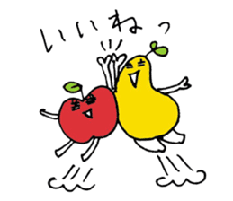 apple-shaped_pear-shaped sticker #4939707