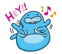 Cute earless seal sticker #4939933