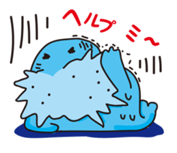 Cute earless seal sticker #4939934