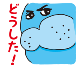 Cute earless seal sticker #4939961