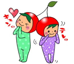 Good friend cherry sticker #4940613