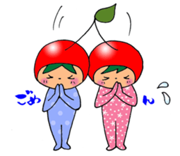 Good friend cherry sticker #4940619