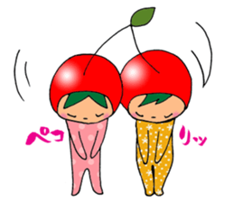 Good friend cherry sticker #4940635