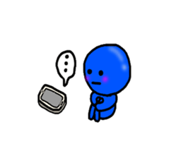 blueblue man"2" sticker #4941452
