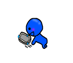 blueblue man"2" sticker #4941453