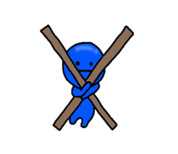 blueblue man"2" sticker #4941455