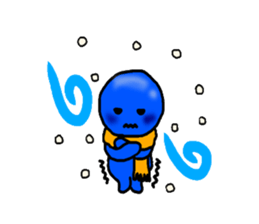 blueblue man"2" sticker #4941458