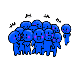 blueblue man"2" sticker #4941464