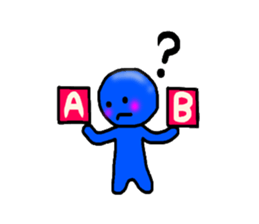 blueblue man"2" sticker #4941466