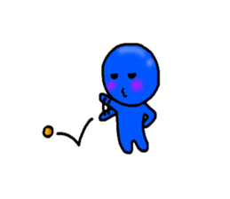 blueblue man"2" sticker #4941469