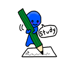 blueblue man"2" sticker #4941470