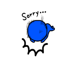 blueblue man"2" sticker #4941472