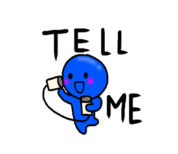 blueblue man"2" sticker #4941474