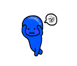 blueblue man"2" sticker #4941478