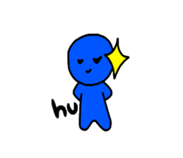 blueblue man"2" sticker #4941482