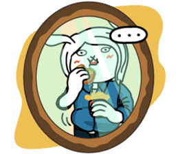 Arctic hare Polare sticker #4941624