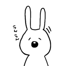 SMILE WHITE RABBIT sticker #4941834