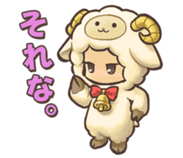 Rakuen Seikatsu Hitsujimura Sticker sticker #4943211