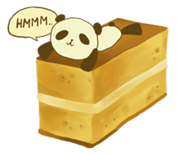 Panda That Lives on Sweets sticker #4943366